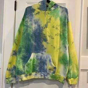 NWT U.S. Vintage Oversized Tie-Dye Pullover Hoodie Sweatshirt Sweater